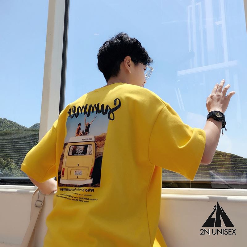 Áo thun tay lỡ form rộng - phông nam nữ cotton oversize - T shirt summer ô tô a - 2N Unisex | BigBuy360 - bigbuy360.vn