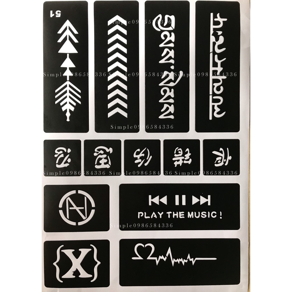 Khuôn xăm mẫu mới