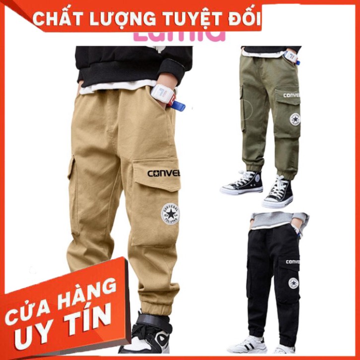 Quần Kaki Túi Hộp Size Đại Bé Trai Từ 19 đến 52kg - Hàng nhập khẩu