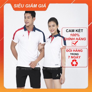 Áo cầu lông, áo tennis donexpro nam nữ mc- 9034 - ac- 3634 - trắng