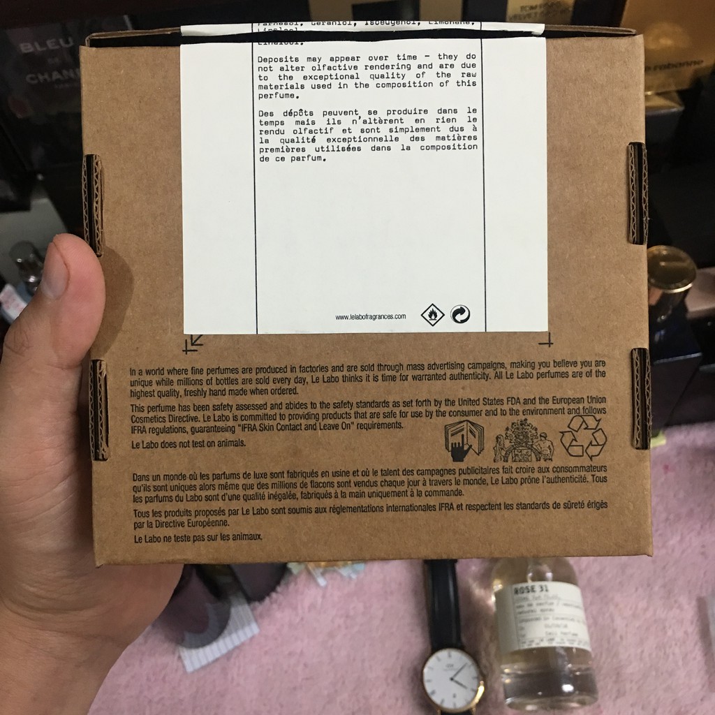 Nước Hoa Nữ Le Labo Rose 31