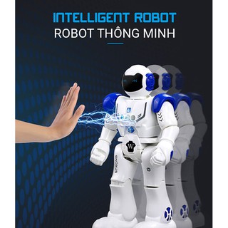 Robot Điều Khiển Thông Minh, Cảm Ứng Cử Chỉ, Nhảy, Múa, Hát, Kể Chuyện, Nói Tiếng Anh, Tiến, Lùi, Rẽ Trái- Phải