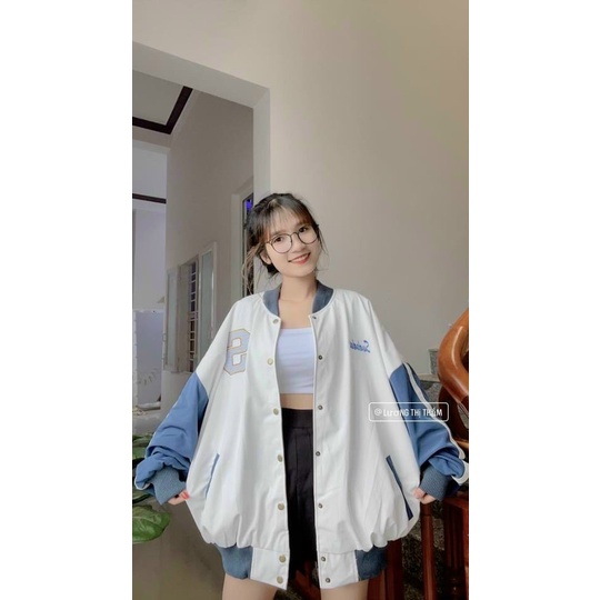 [ GIAI NHÂN ] ÁO KHOÁC DÙ NAM NỮ UNISEX FORM RỘNG NÚT BẤM CHỮ S TRƯỚC NGỰC MÀU VÀNG MÀU XANH SIÊU MÁT MẺ CAO CẤP NITIQC