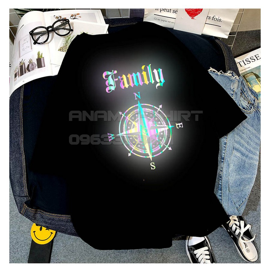 ÁO THUN PHẢN QUANG 7 MÀU TAY LỠ NAM NỮ FAMILY