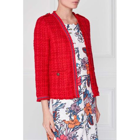 Áo khoác đỏ tweed NEXT sz 8 fom pettie_ hàng chính hãng authentic Anh