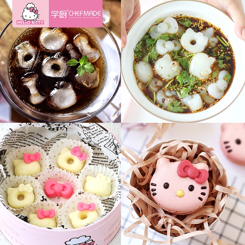 CHEFMADE Khuôn Silicon Làm Đá / Sô Cô La / Thạch Hình Mèo hello kitty