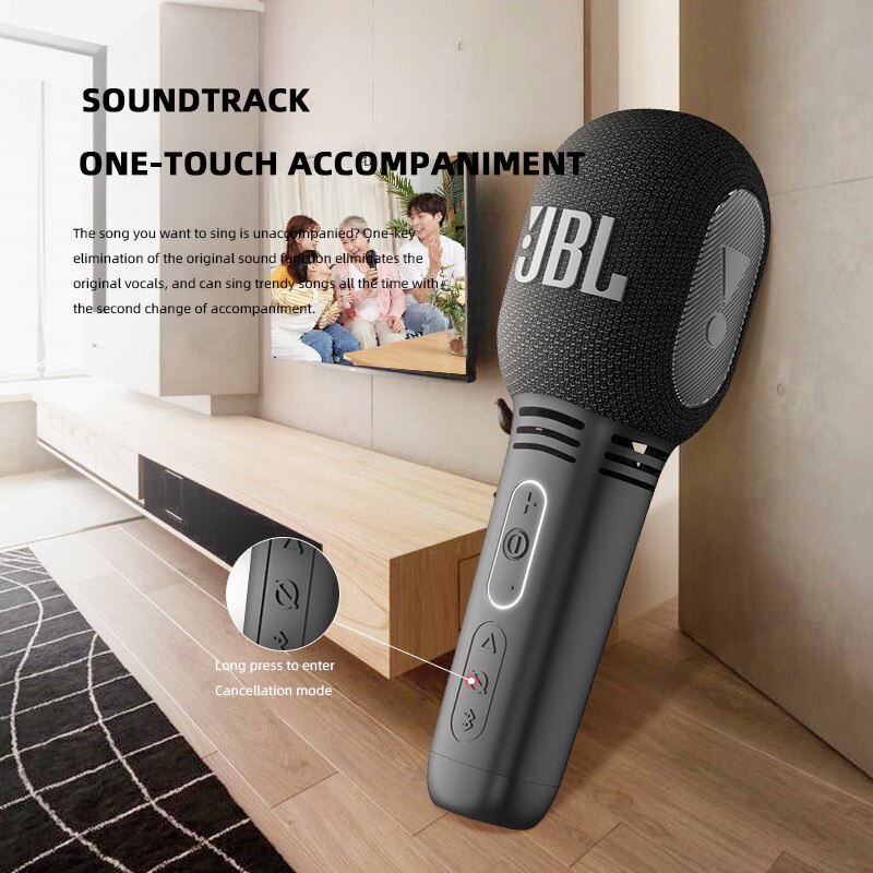 JBL Karaoke Micro bluetooth Không Dây Tích Hợp Thu Âm ktv kmc300