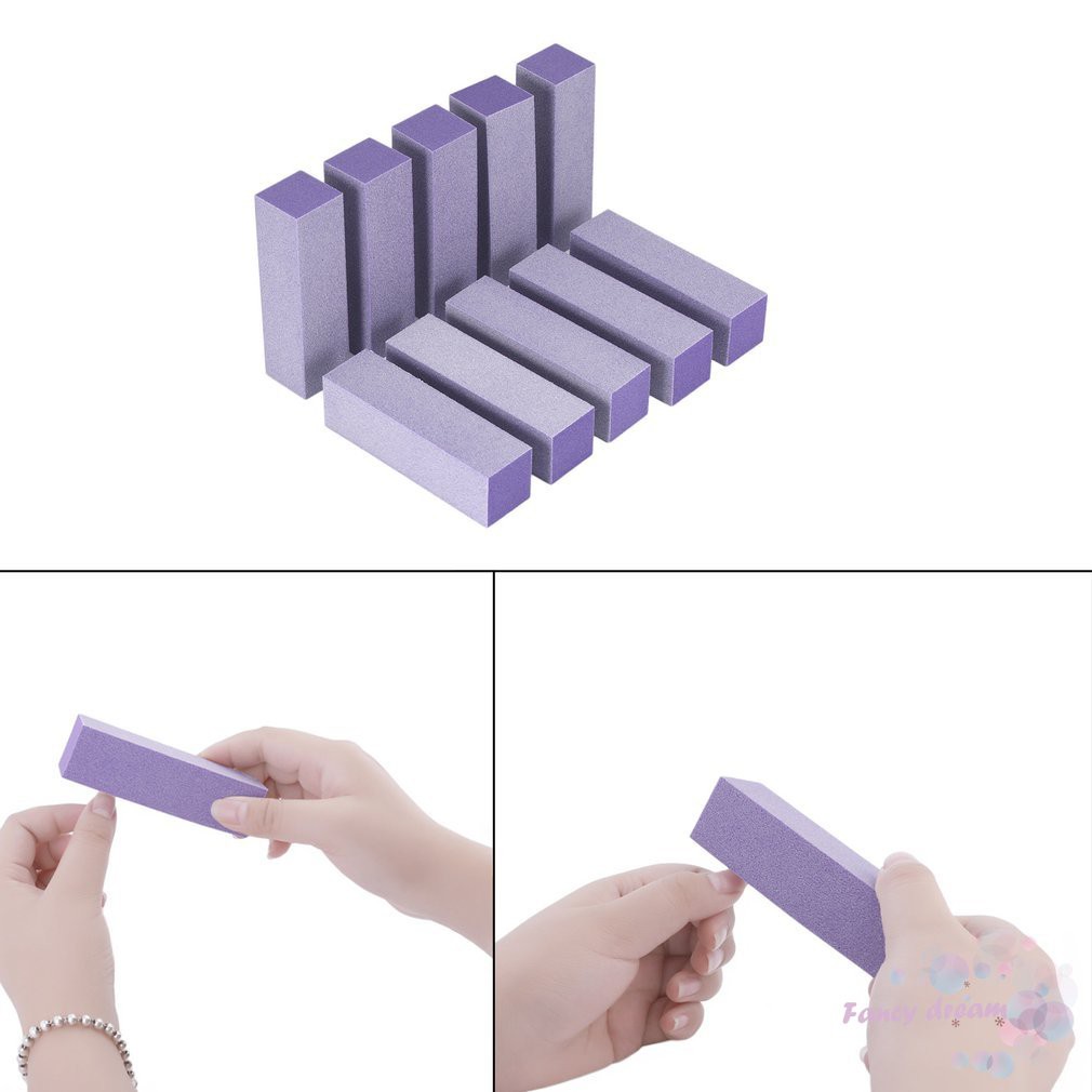Bộ 10 khối mài giũa móng tay chân chuyên dụng cho nữ