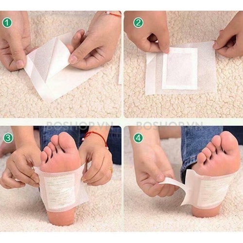 Miếng dán ngải cửu thải độc bàn chân Nhật Bản 50 miếng