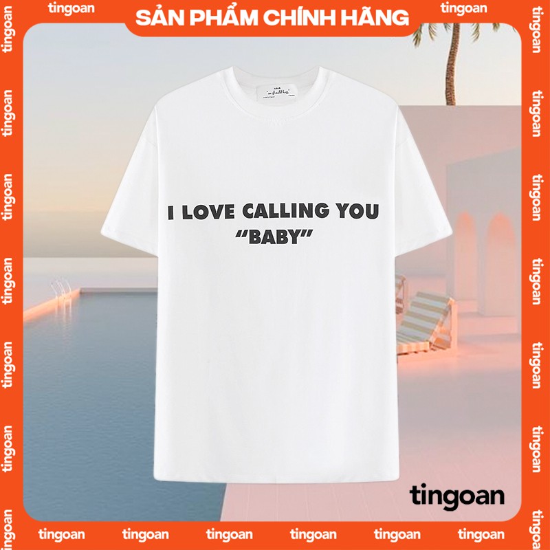 Áo phông trắng tingoan CALLING BABY TSHIRT/WH