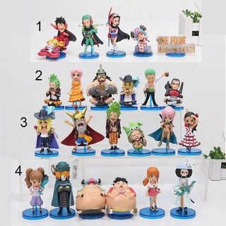 Mô hình nhân vật Luffy nami zoro Chopper rebecca leo cavendish trong phim hoạt hình One Piece