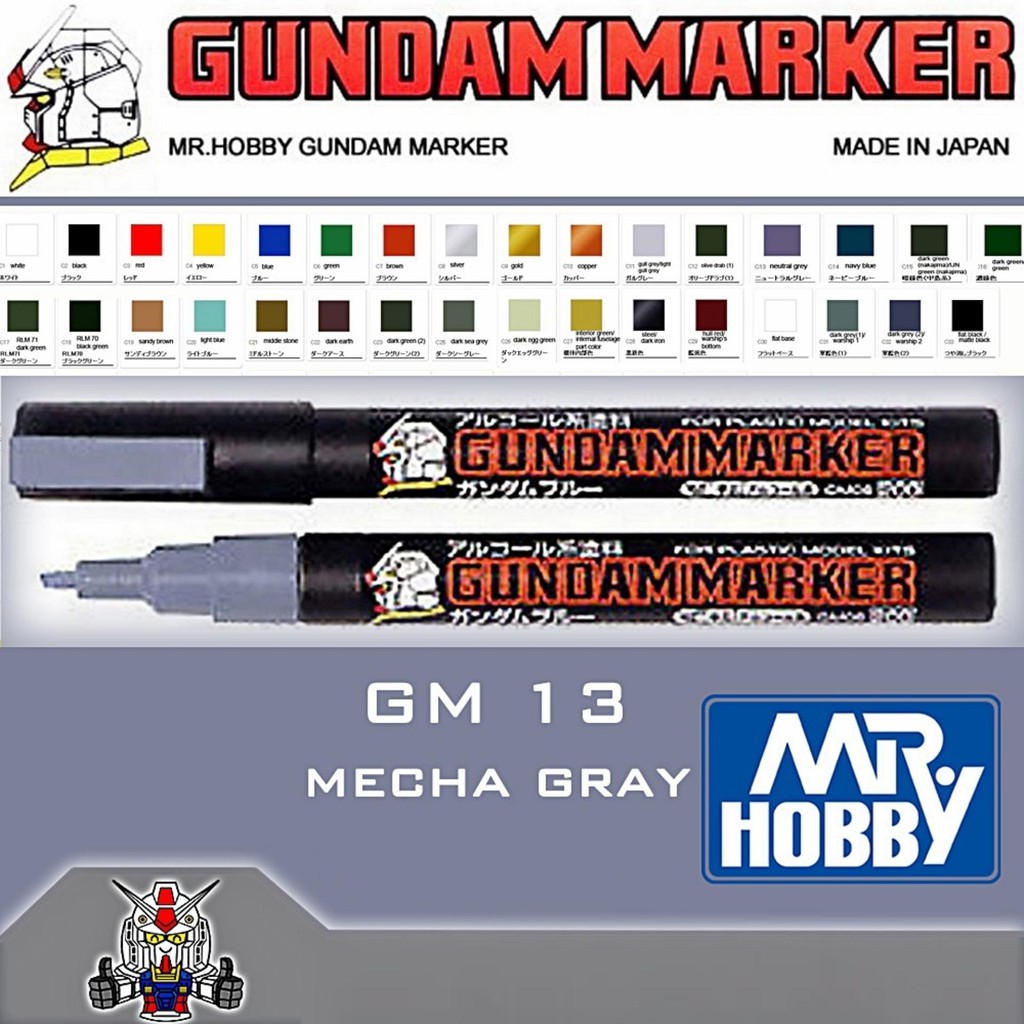 Bút kẻ lằn chìm Gunpla Mr. HOBBY GM13 Made In Japan Gundam Marker tô màu mô hình lắp ráp Gundam Bandai