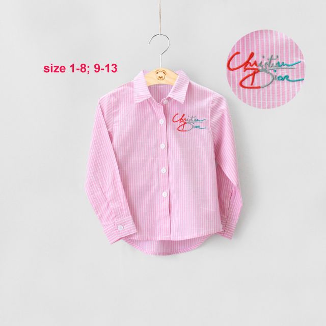 Áo sơ mi bé gái 8- 12 tuổi