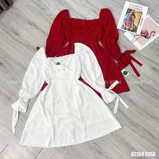 Đầm xòe dài tay todaystyle freesize d2260