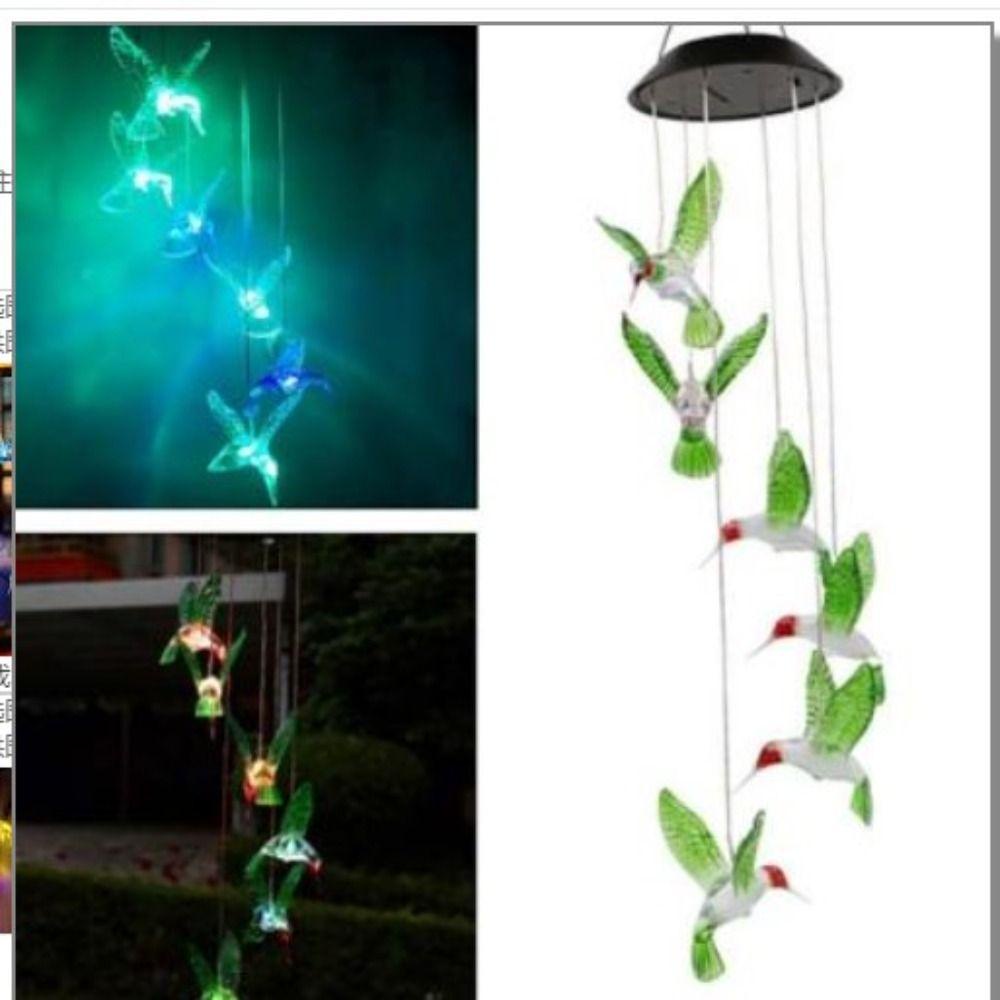 LLOYD Đèn LED Treo Trang Trí Hình Chim Ruồi Sử Dụng Năng Lượng Mặt Trời