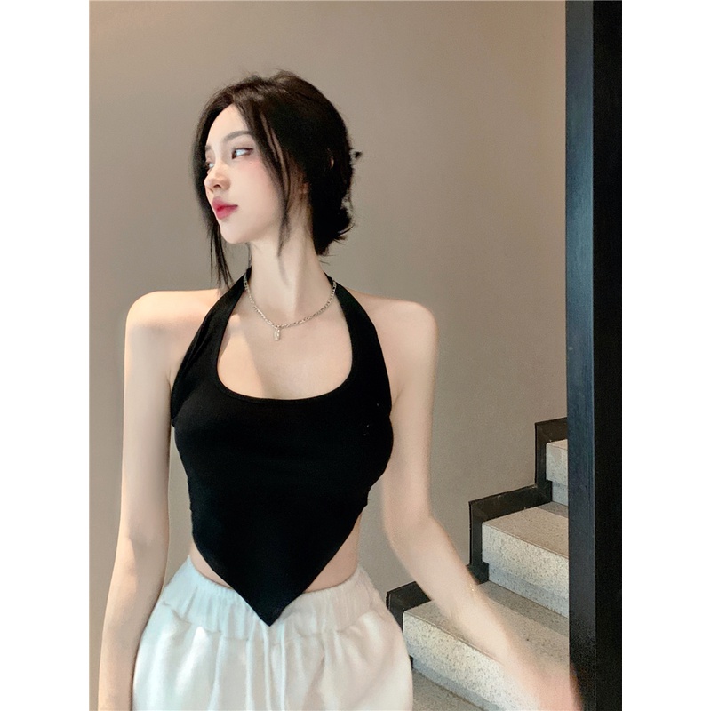 QKOOLE  Áo crop top Thời Trang Theo Phong Cách Hàn Quốc Dành Cho Nữ