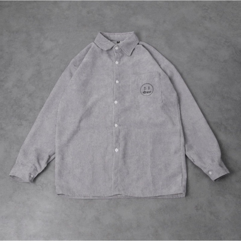 Áo sơ mi nhung tăm Drew chất đẹp KPis Clothes giảm giá 50% dáng rộng nam nữ