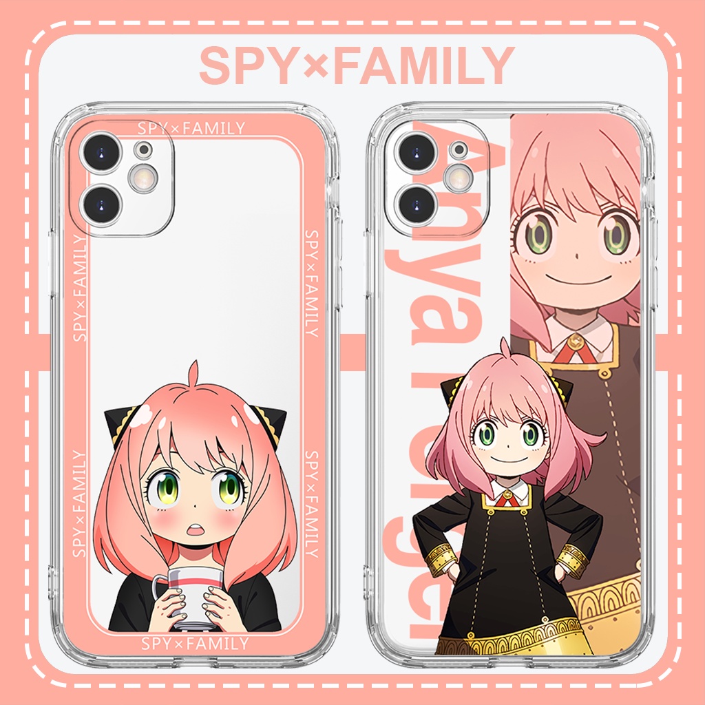 Ốp Điện Thoại Trong Suốt Chống Sốc Chống Rơi In Hình Chủ Đề Anime SPY×FAMILY Cho iPhone 12 13 X XS XR 11Promax 8Plus