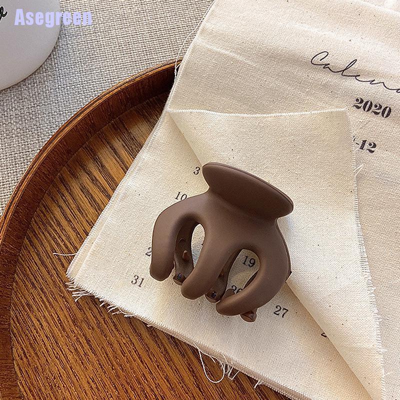 Kẹp tóc phong cách Hàn Quốc màu trơn bằng acrylic