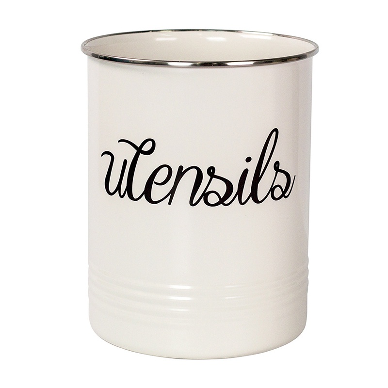 Nhà bếp Dụng cụ nấu ăn Người giữ đồ dùng nhà bếp Đồ dùng phẳng Người tổ chức Trang trại Trang trí nội thất Đồ dùng Caddy-White