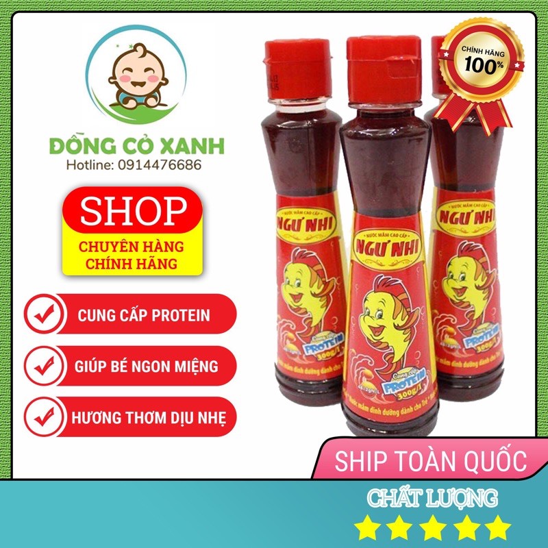 Nước Mắm Ngư Nhi Chai Thủy Tinh 150ml - Nước Mắm Cho Bé Ăn Dặm Trên 6M+