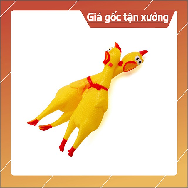 Đồ Chơi Cho Chó Mèo Gặm Hình Con Gà Nhựa Mới Nở Kêu Ò Ó O Chống Ngứa Răng - Bobo Pet Shop Hà Nội