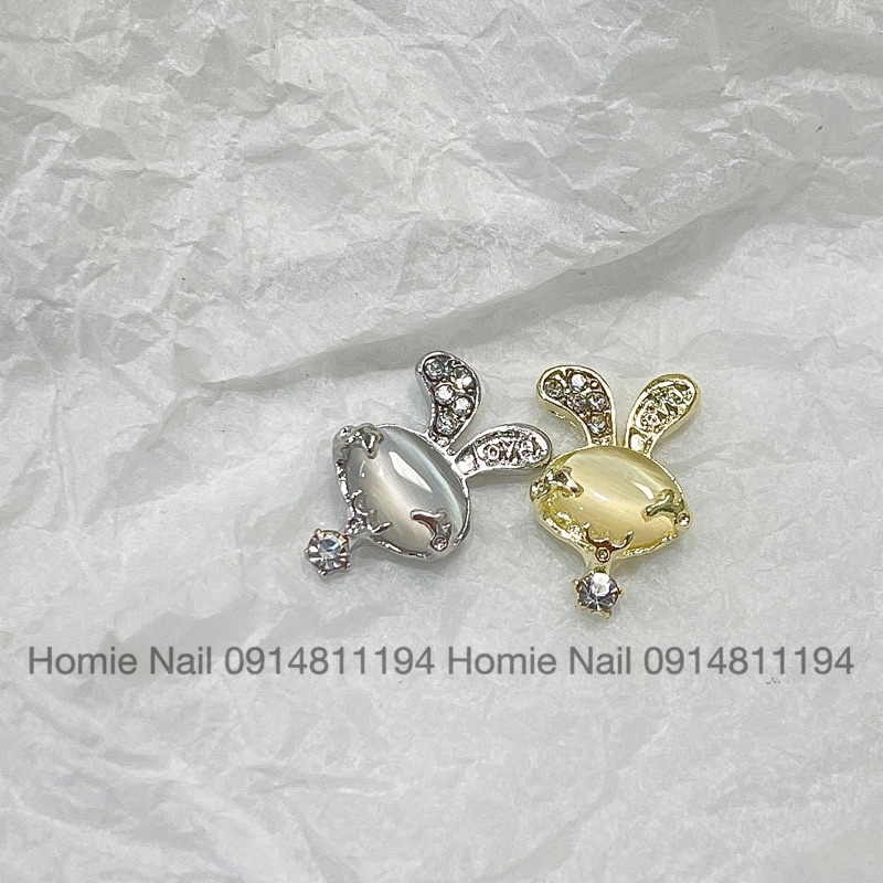 Charm con thỏ cute trang trí móng