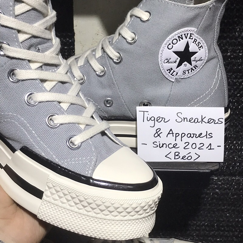 Tiger Sneakers - Giày Converse 1970s Plus Wolf Grey chính hãng cổ cao màu xám | A00741C