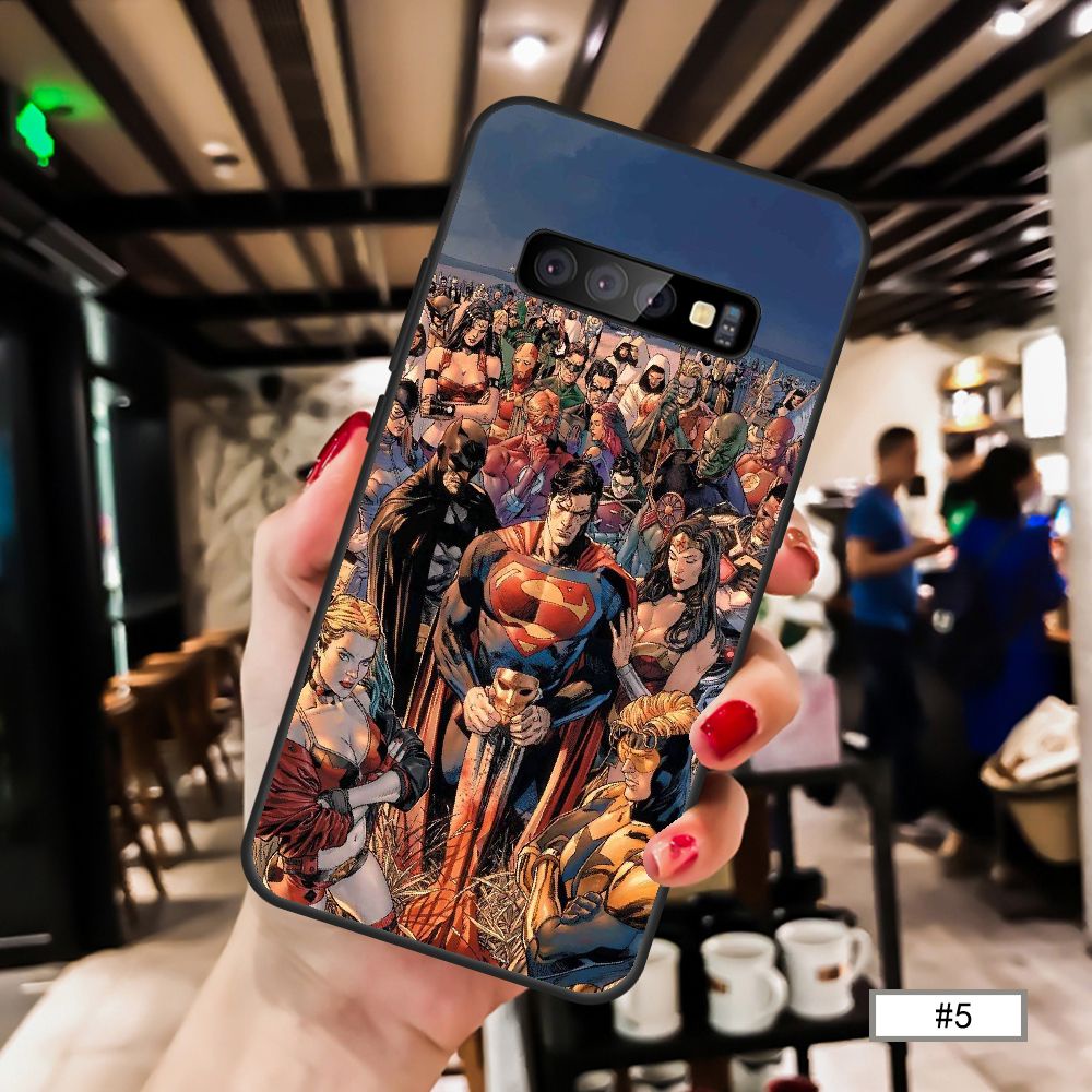 Ốp Điện Thoại Mềm Hình Batman Justice League Superman Cho Samsung Note3 / 4 / 5 / 8 / 9 / 10 / 10lite / 10 + / 10 Pro / 20 / 20 Plus