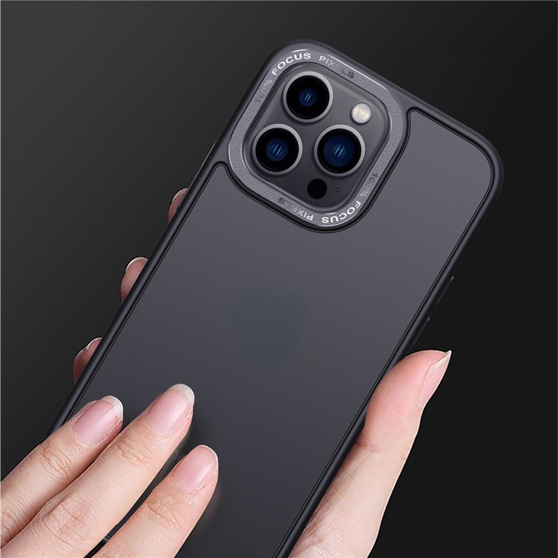 Ốp Điện Thoại Acrylic Cứng Viền Silicone Mềm Trong Suốt Chống Sốc ip 14 iPhone 14 pro max 14 max