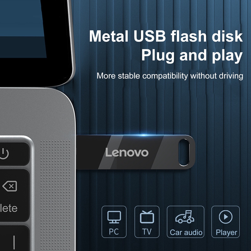 USB LENOVO 512GB/1TB/2TB bằng kim loại chống nước tùy chọn cho máy tính