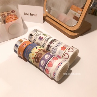 Washi tape nhiều hình Hàn Quốc