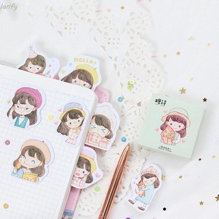 Hộp 45 miếng sticker mẫu cô bé đội nón