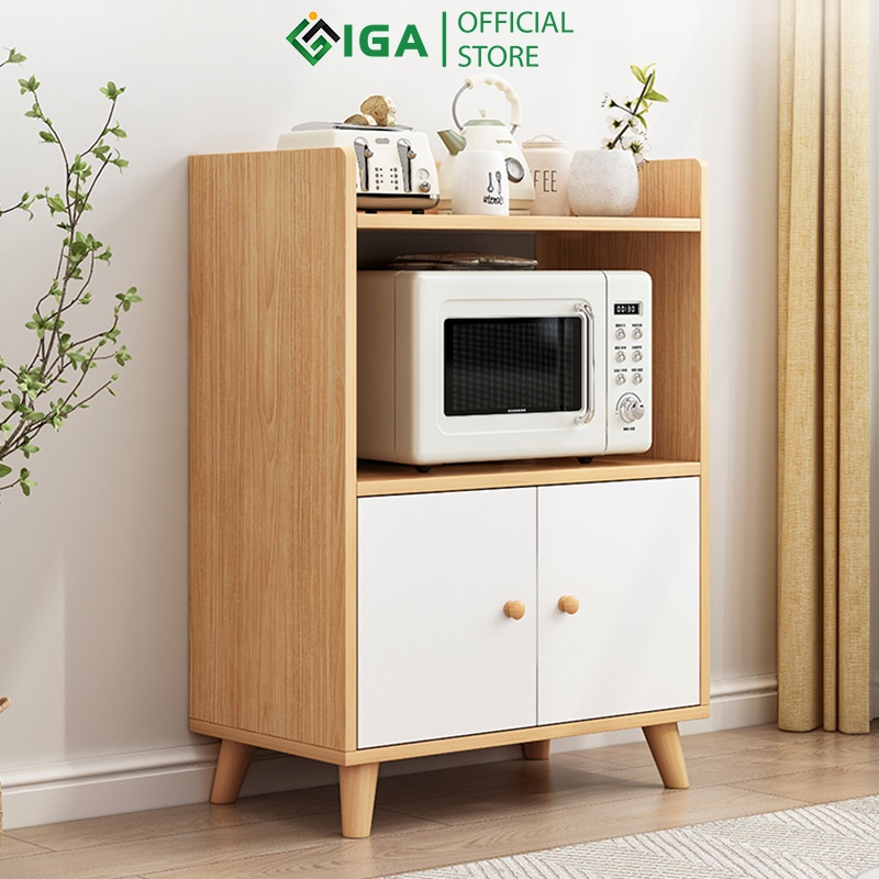 Tủ Kệ Lò Vi Sóng IGA Model 01 Phong Cách Nordic - GP118
