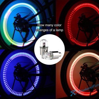 2 Đèn Led Gắn Van Bánh Xe Đạp