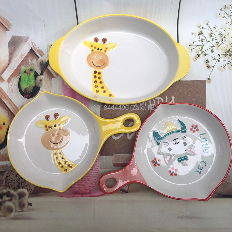 Bát ăn dặm cao cấp cho bé chất liệu gốm sứ