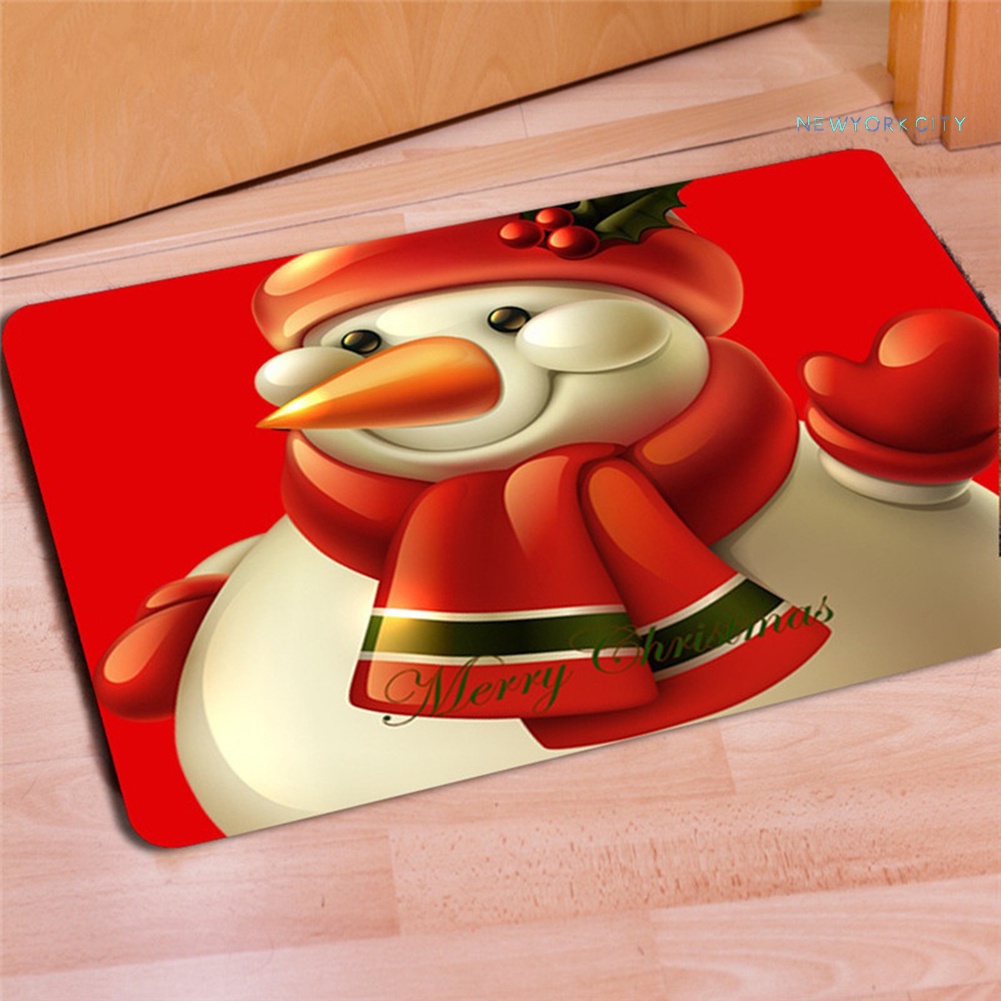 Thảm lót cửa chùi chân Chống Trượt Họa Tiết Giáng Sinh 40 x 60cm