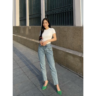 Quần Jeans Baggy Nữ - Baggy Violet Blue - Hashtagem ( Mã BJ - 02 )
