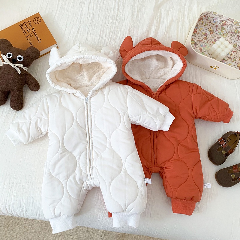 0-2 Years Old Newborn Baby  Long Sleeve Bodysuit Infants Girl Boy Winter Outfits