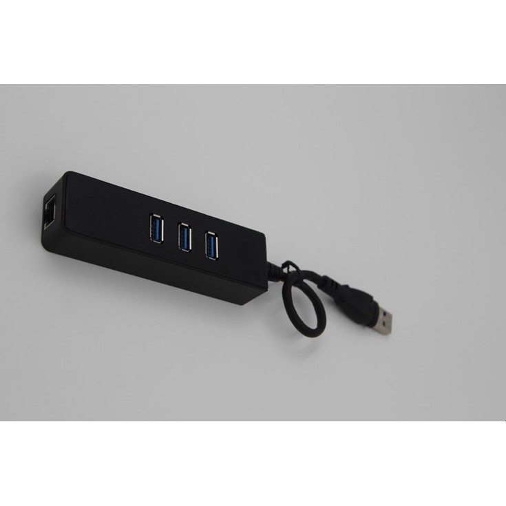 USB HUB 1 Ra 3 Cổng USB 3.0 Kèm 1 Cổng LAN 10/100/1000 Mbps - Tương thích Mibox, MAC OS