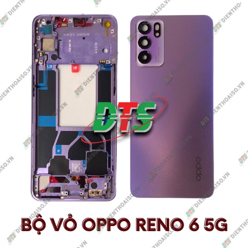 Bộ vỏ sườn lưng , kính camera ,khay sim oppo Reno 6 5g ( vỏ thay cho oppo reno 6 5g )