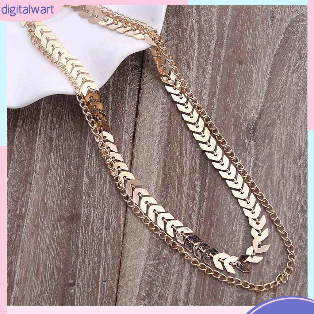 Vòng cổ choker 2 tầng hình xương cá quấn tròn cá tính sang trọng cho nữ