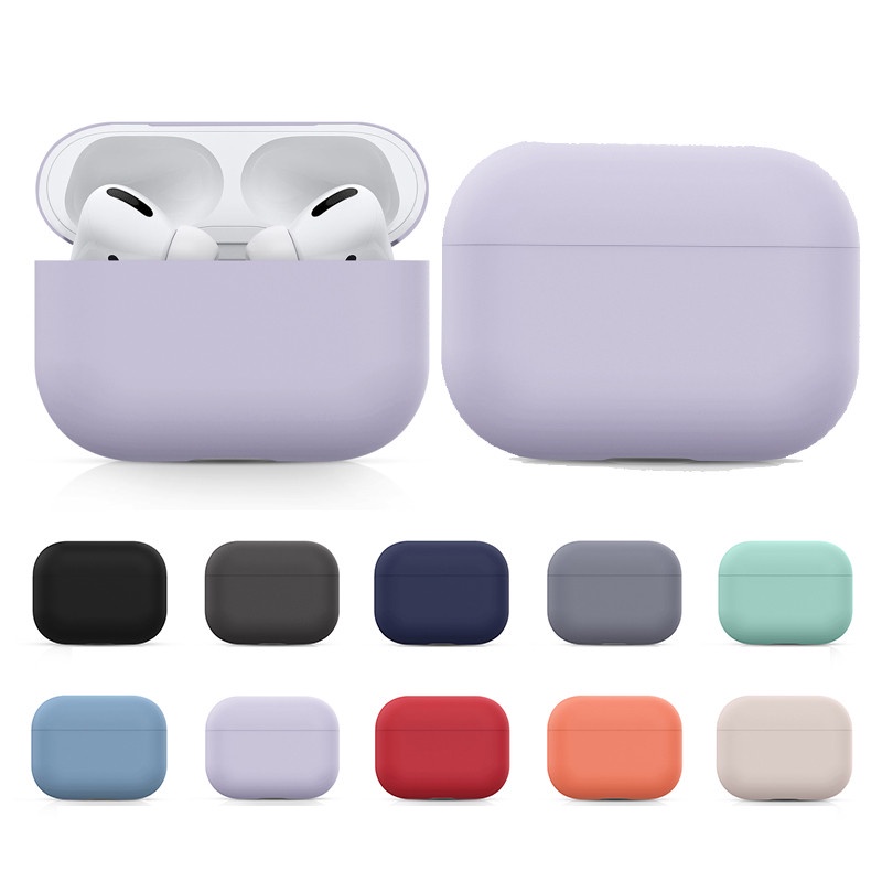 Vỏ Bảo Vệ Hộp Sạc Tai Nghe Airpods 1/2 Bằng Silicon Mềm Chống Bụi