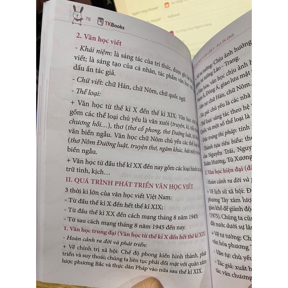 Sách - Sổ tay Ngữ Văn cấp 3 ( MCBooks )