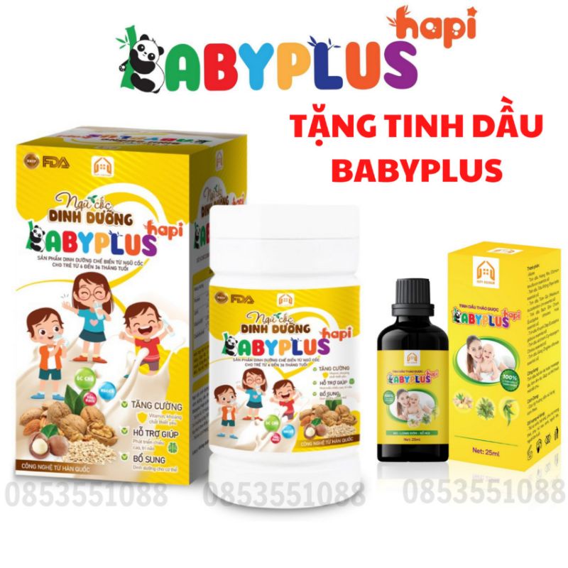 Ngũ Cốc Babyplus Bổ Sung Vitamin Giúp Bé Ăn Ngon, Tăng Chiều Cao, Tăng Cân, Tăng Sức Đề Kháng, Sáng Mắt