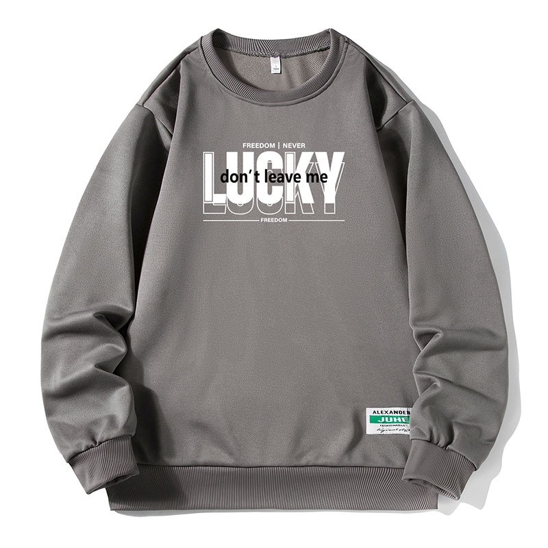 Áo Nỉ Dài Tay Cổ Tròn Form Rộng Thời Trang Xu Hướng Trẻ Trung Cho Nam