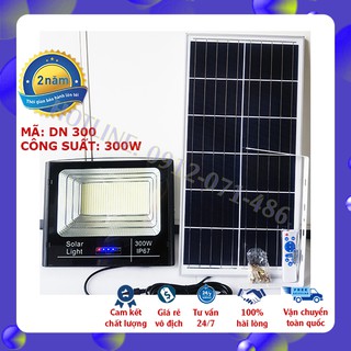 Đèn năng lượng mặt trời, đèn pha led 300 W nhôm đúc, chiếu sáng thông minh, chống nước độ bền cao với thời tiết