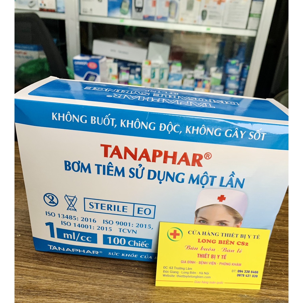 Bơm tiêm y tế chính hãng Tanaphar đủ loại 1ml 3ml 5ml 10ml 20ml 50ml Tanaphar, VIHANKOK 1 Chiếc