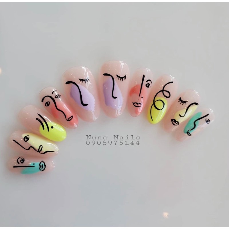 NAILBOX full option  Móng up Thiết kế khuôn mặt inbox chọn size và  shape đầy đủ phụ kiện CÓ NOW SHIP