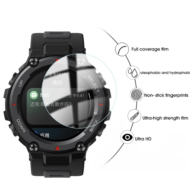Kính Cường Lực Siêu Mỏng HD Chống Trầy Xước Bảo Vệ Màn Hình Đồng Hồ Thông Minh Huami Amazfit T-Rex/T-Rex Pro